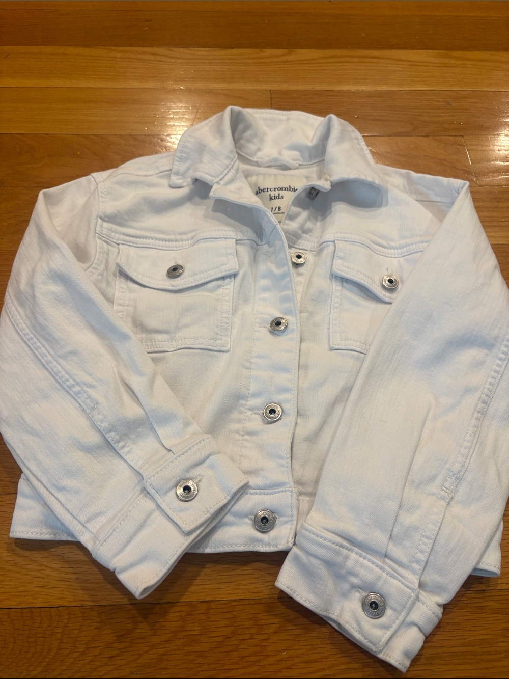 abercrombie kids White Denim Jacket - Girls